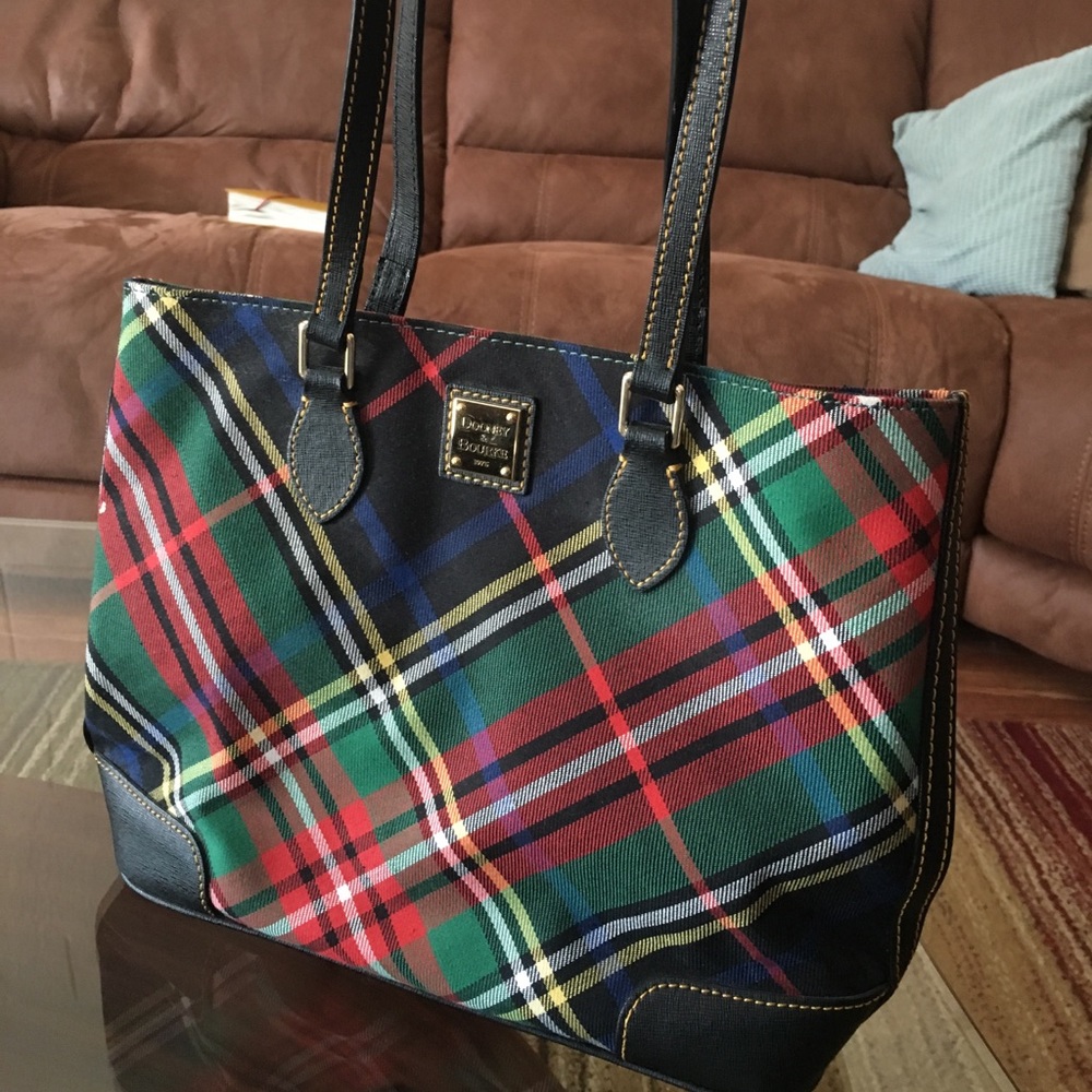 Dooney & Bourke Plaid Tote Bag